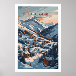 Póster de esquí de La Plagne 1