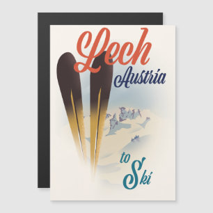 Poster de esquí de Lech Austria