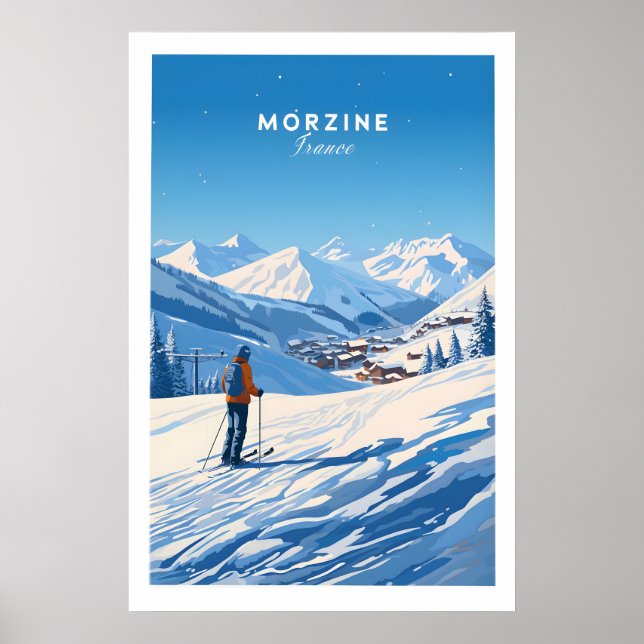 Póster de esquí de Morzine 1 (Frente)