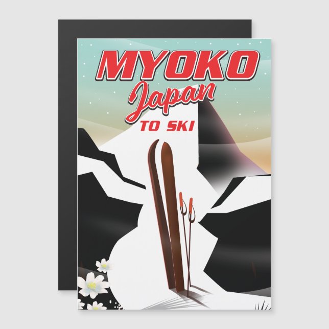 poster de esquí de myoko japan (Anverso/Reverso)