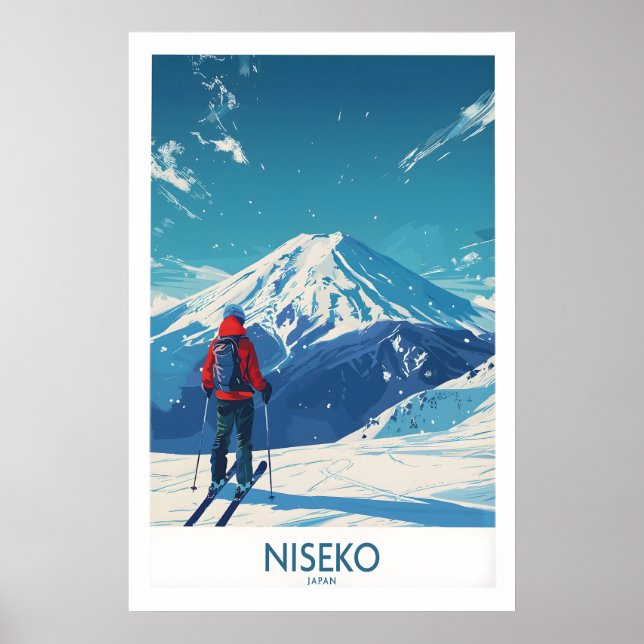 Póster de esquí de Niseko - Japón 1 (Frente)