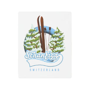 Poster de esquí de Schanfigg Suiza