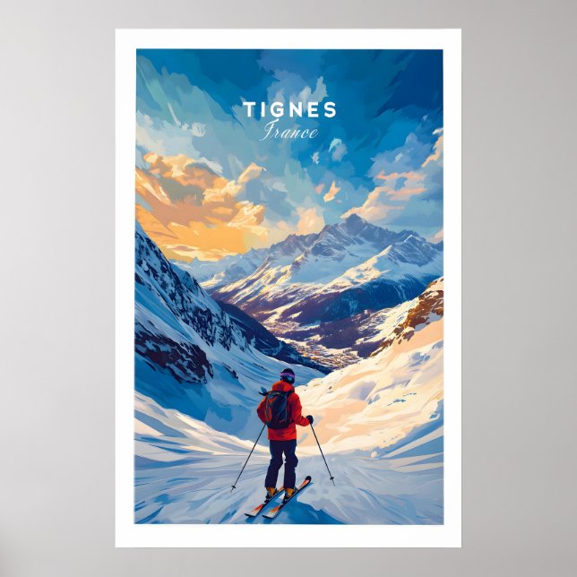 Póster de esquí de Tignes 1 (Frente)