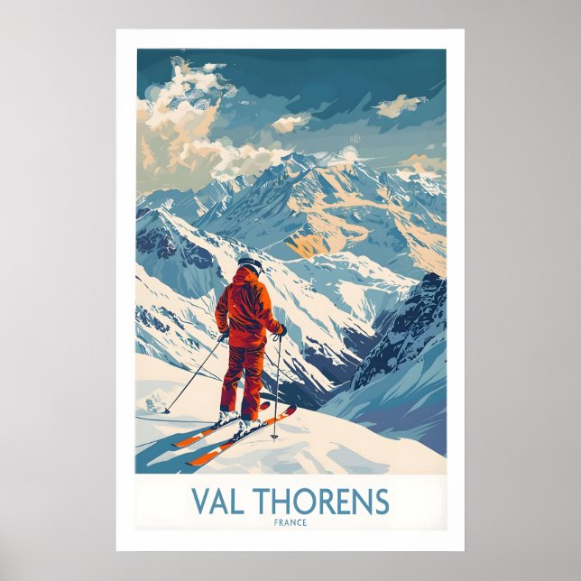 Póster de esquí de Val Thorens 1 (Frente)
