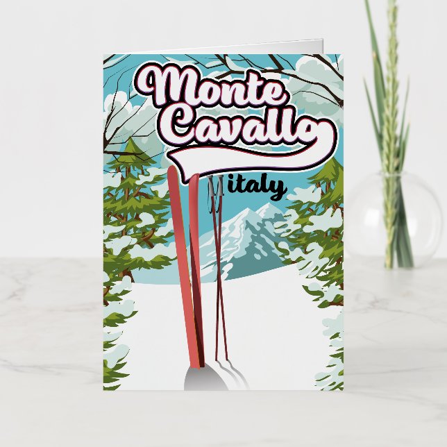 poster de esquí monte cavallo Italy (Anverso)