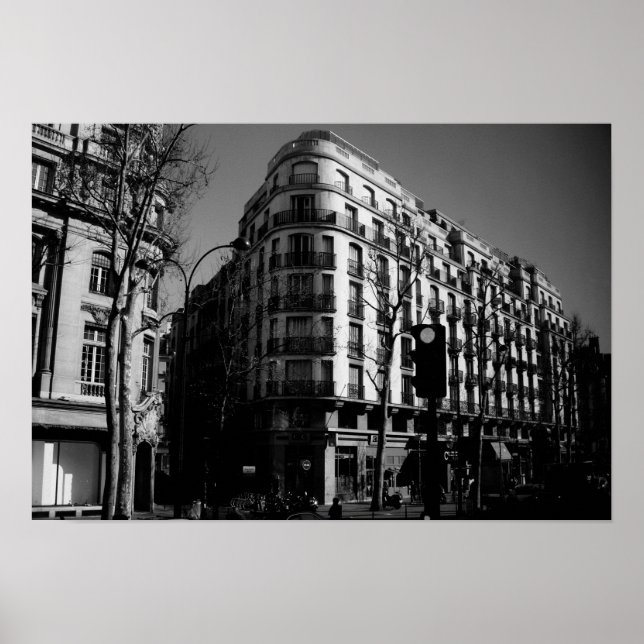 Póster de Esquina de Calle Parisina (Frente)
