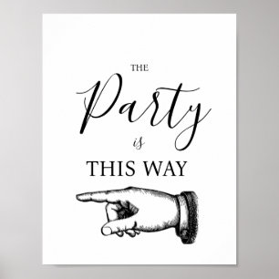 PÓSTER DE ESTA MANERA, RÓTULO DE APUNTAMIENTO DE DEDOS