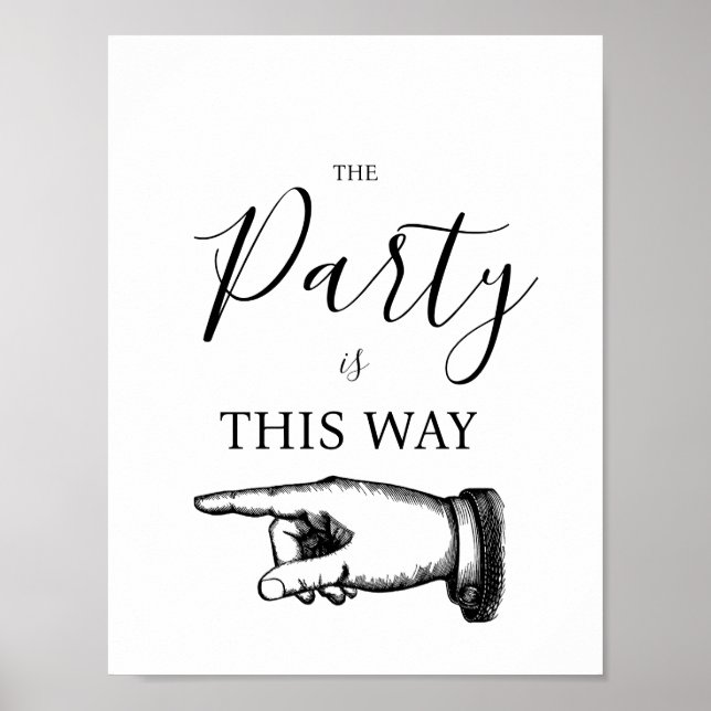 PÓSTER DE ESTA MANERA, RÓTULO DE APUNTAMIENTO DE DEDOS (Frente)