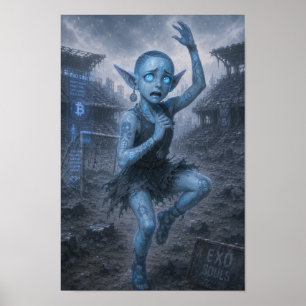 Póster de estadio arruinado / Bailarina / Ansiedad
