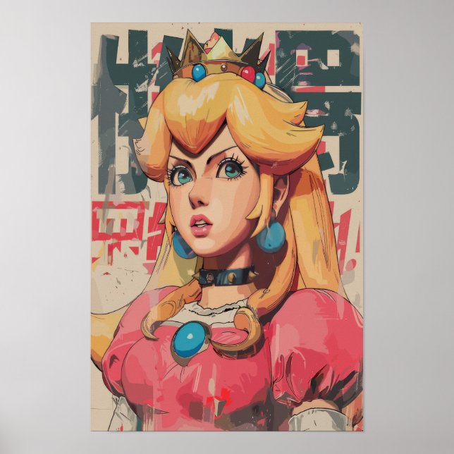 Poster de estilo de arte japonés Princesa (Frente)