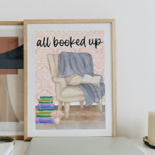 Póster de estilo de vida libresco
