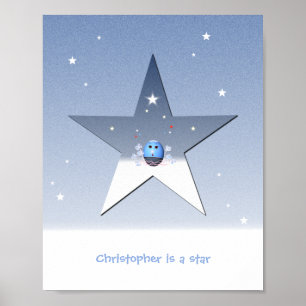 Póster de estrella para niños