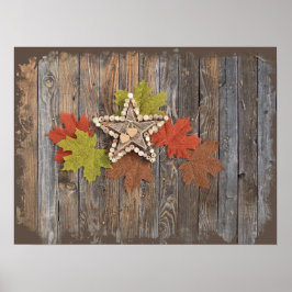 Póster de estrellas de otoño