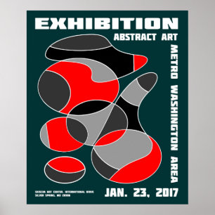 Póster de Exposición de Arte Abstracto #1