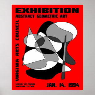 Póster de Exposición de Arte Abstracto #3