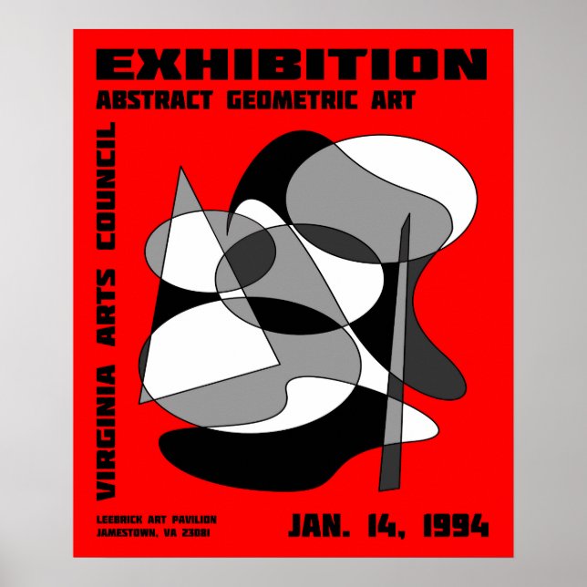 Póster de Exposición de Arte Abstracto #3 (Frente)