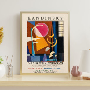 Póster de Exposición de Kandinsky Geométrico Abs