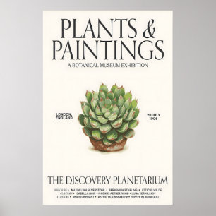 Póster de exposición del Museo Botánico Planta suc