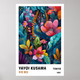 Póster de Exposición Japonesa, Arte de Yayoi Kusam