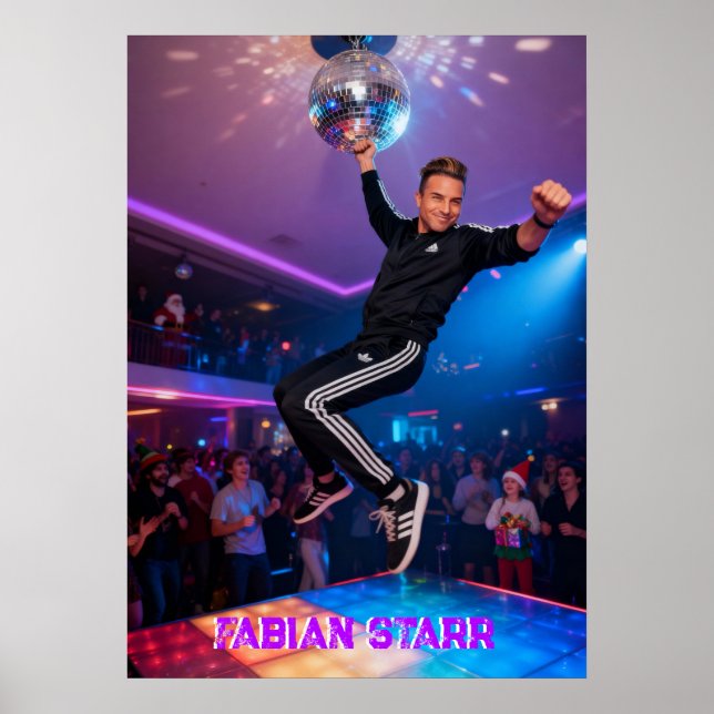 PÓSTER DE FABIAN STARR - BOLA DE DISCOTECA (Frente)