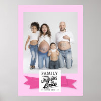 Póster de familia de cita moderna con foto persona
