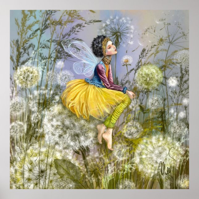 Póster de fantasía de dientes de león (Frente)