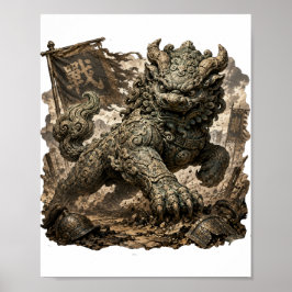 Póster de fantasía del antiguo guardián Yali