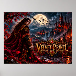 Póster de fantasía gótica de vampiro del Príncipe