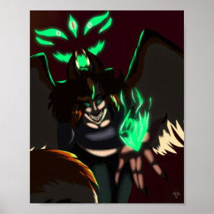 Póster de fantasía oscura de Tyto y Cylla