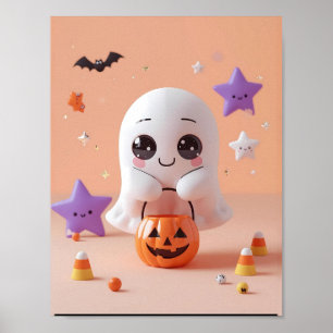 Póster de Fantasma Adorable – Demasiado Lindo para