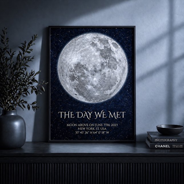 Póster de fase lunar personalizado de la noche que (Subido por el creador)
