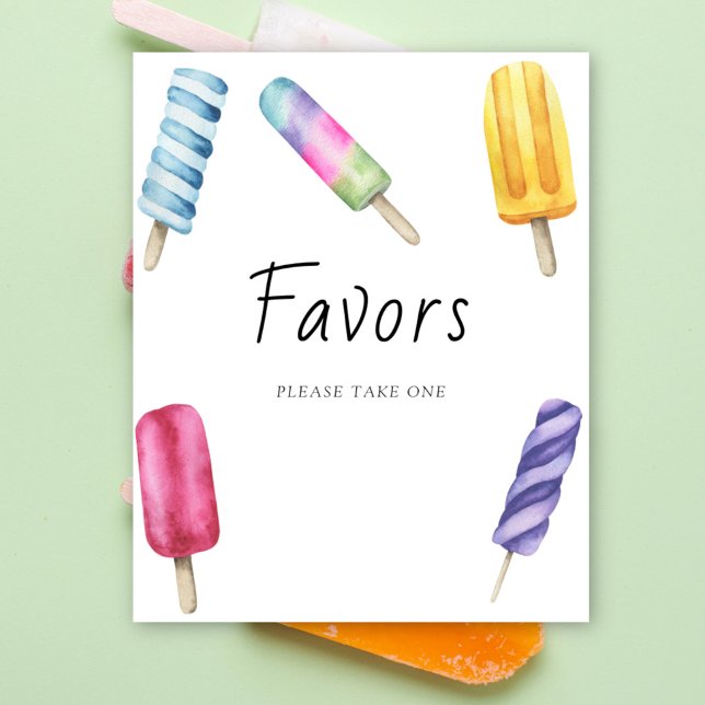 Póster de favores para baby shower de paleta (Subido por el creador)
