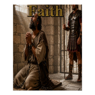 Póster de fe cristiana