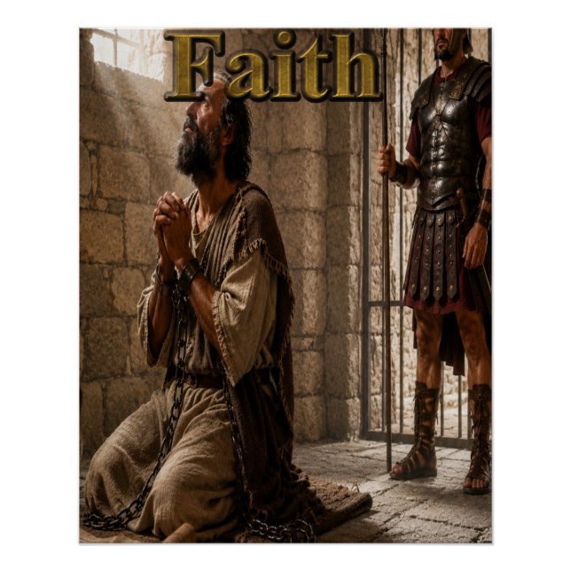 Póster de fe cristiana (Anverso)