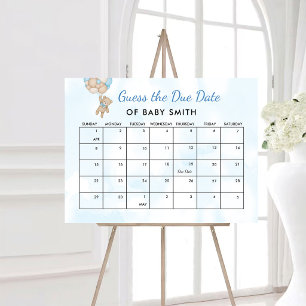 Póster de Fecha de Parto de Baby Shower We Can Bea
