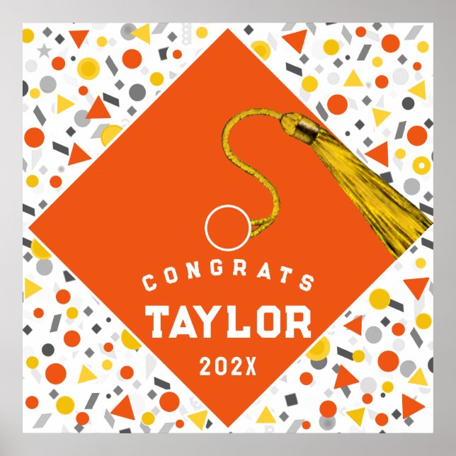Póster de Felicitación de Graduación (Frente)