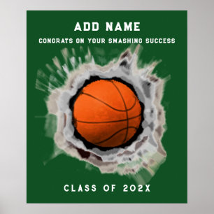 Póster de felicitaciones de graduación de balonces