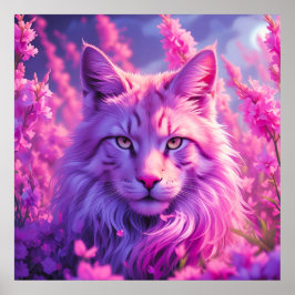 Póster de Felino Fantasioso | Hogar y Regalos