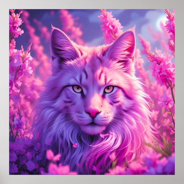 Póster de Felino Fantasioso | Hogar y Regalos (Frente)