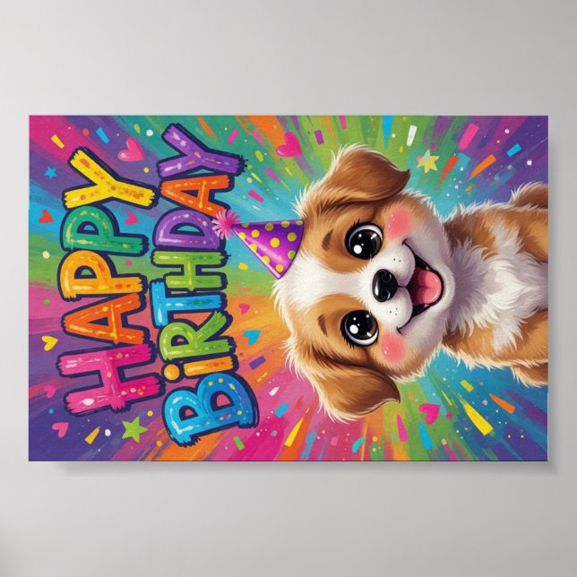 Póster de Feliz Cumpleaños (Frente)