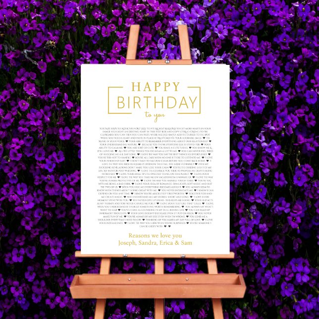Póster de Feliz Cumpleaños para Ti | Razones por l (Subido por el creador)