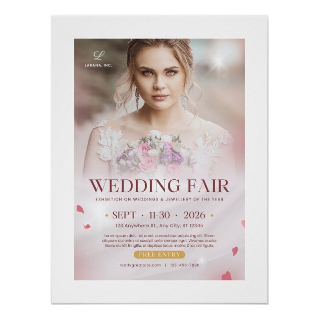 Póster de Feria de Bodas – Exposición de Novias El (Anverso)