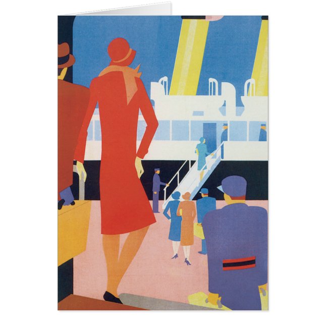 Poster de ferry belga Art Deco (Frente)
