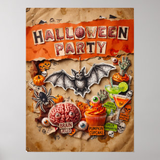 Póster de fiesta de Halloween