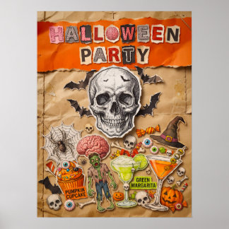 Póster de fiesta de Halloween