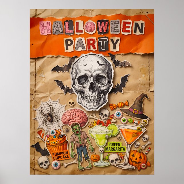 Póster de fiesta de Halloween (Frente)