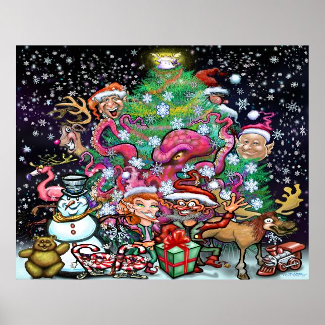 Póster de Fiesta de Navidad (Frente)