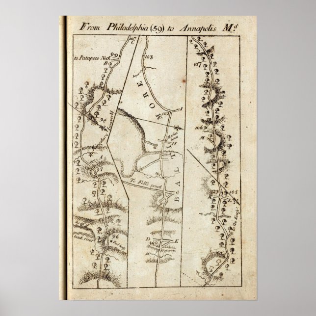 Póster De Filadelfia a Annapolis Md 59 (Frente)