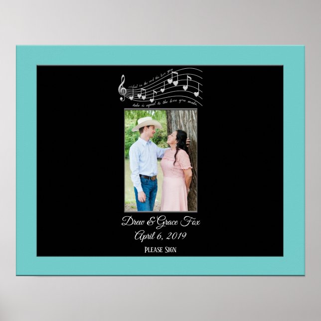 Póster de firma de música de boda Todo lo que nece (Frente)