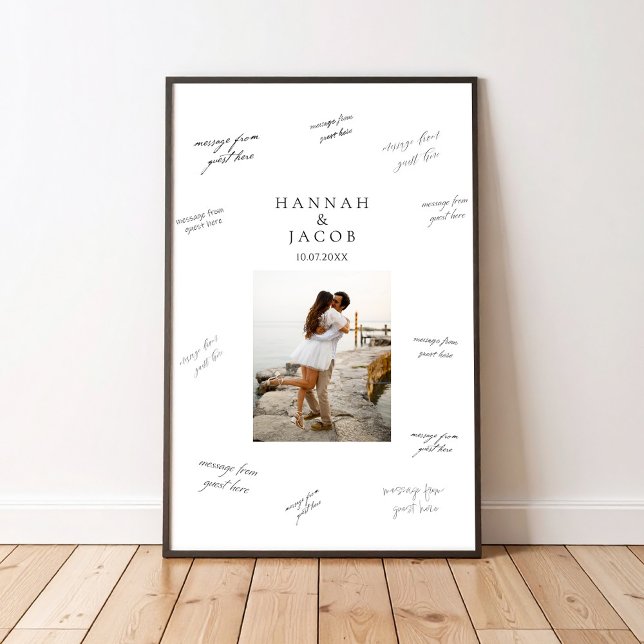 Póster de firma para libro de invitados de boda co (Subido por el creador)